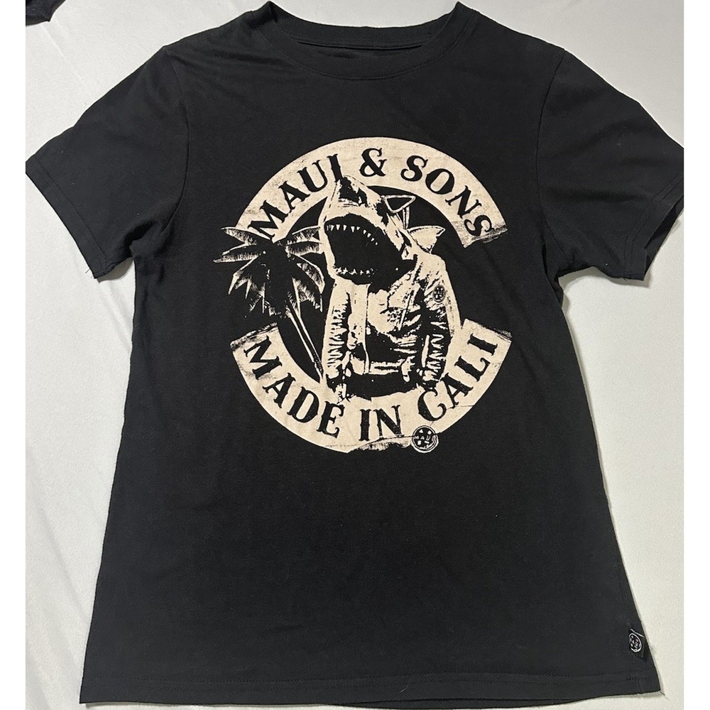 Classic Maui & Sons Made In Cali  Short Sleeve  T Shirt  Small  Surf  & Skate!